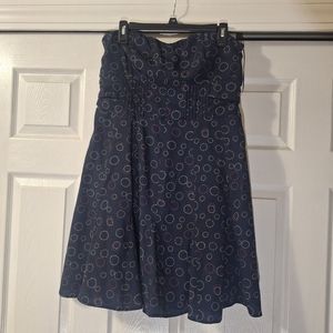 American Eagle Outfitters Navy blue strapless Dress Size 14